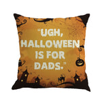 Happy Halloween Pillow Cases Linen Sofa Cushion Cover