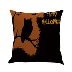 Happy Halloween Pillow Cases Linen Sofa Cushion Cover