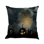 Happy Halloween Pillow Cases Linen Sofa Cushion Cover