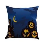 Happy Halloween Pillow Cases Linen Sofa Cushion Cover