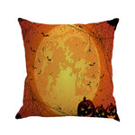 Happy Halloween Pillow Cases Linen Sofa Cushion Cover