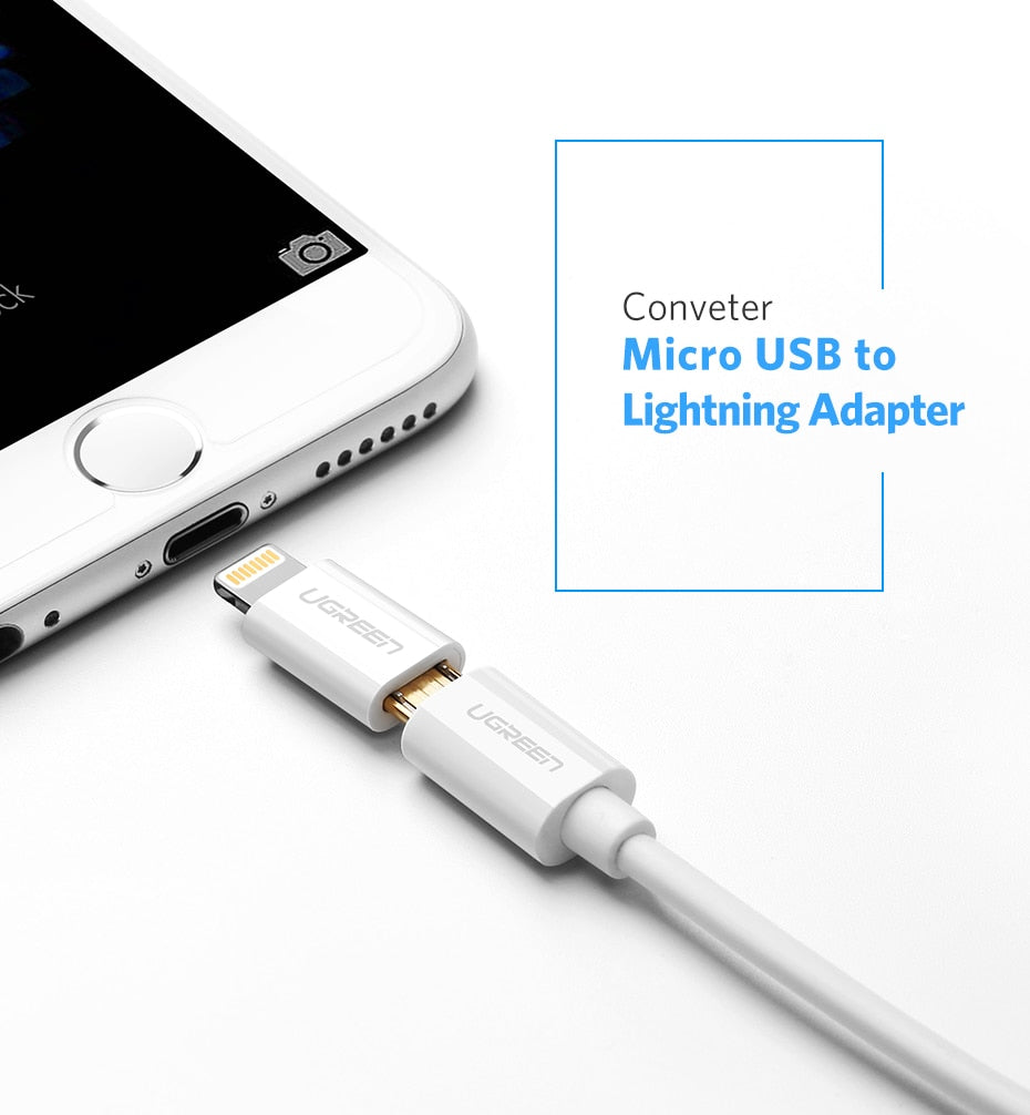 Ugreen Lightning to Micro USB OTG Adaptar