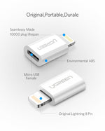 Ugreen Lightning to Micro USB OTG Adaptar