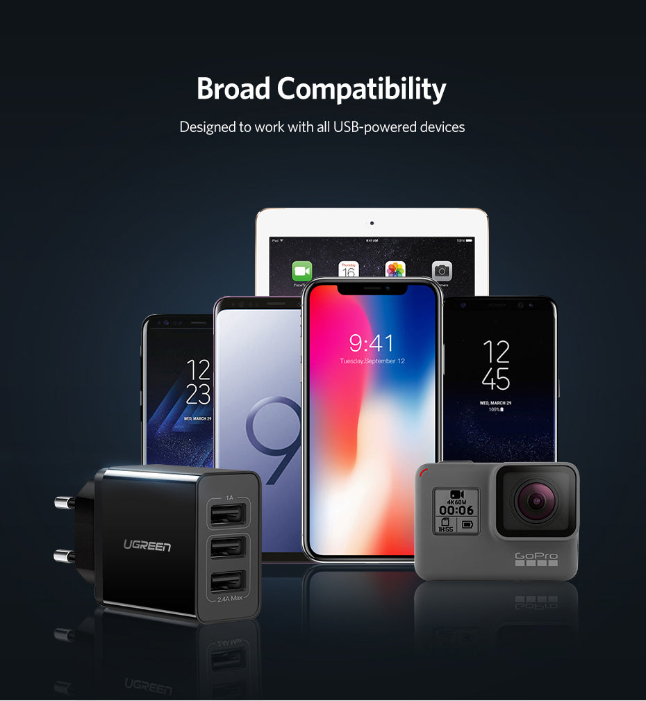 Ugreen Multi USB Wall Phone Charger