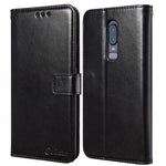 TOMKAS Leather Wallet Case For OnePlus 6