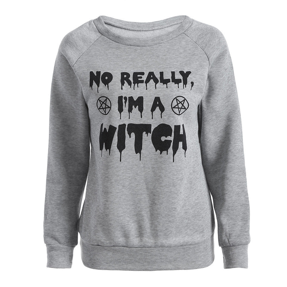 Women Halloween Printed Long Sleeve Casual Pullover