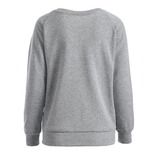 Women Halloween Printed Long Sleeve Casual Pullover