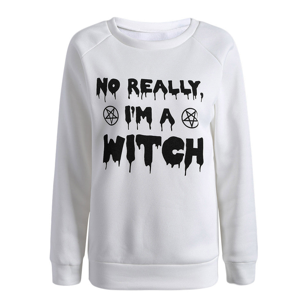 Women Halloween Printed Long Sleeve Casual Pullover
