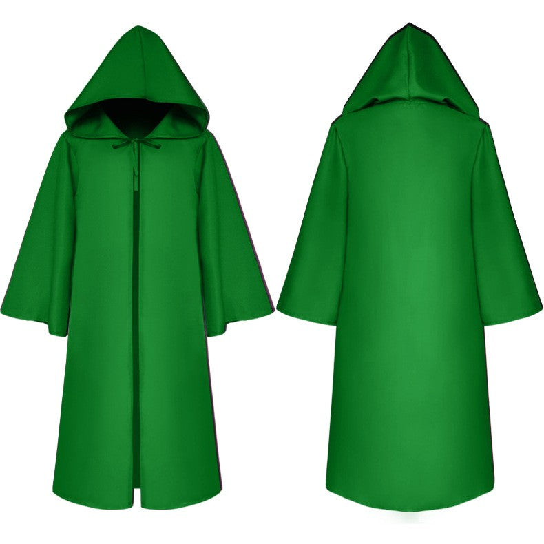 Hooded Cloak Cape for Christmas Halloween Cosplay Costumes